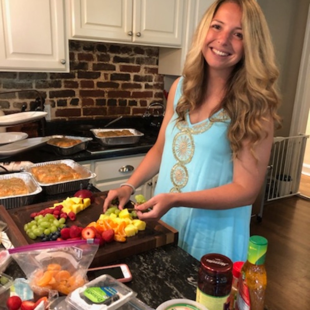 Lilly Pulitzer bright blue beaded swing dress